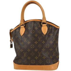 Louis Vuitton Lockit Tote Bag, Handbag, Monogram Brown, M40102, Women's